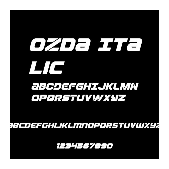 Ozda Italic