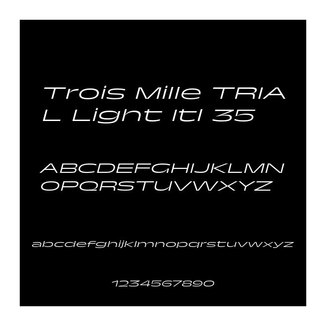 Trois Mille TRIAL Light Itl 35