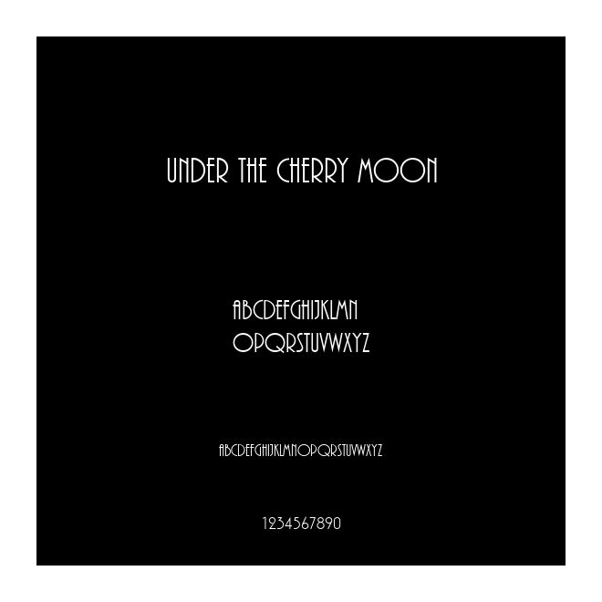 Under The Cherry Moon