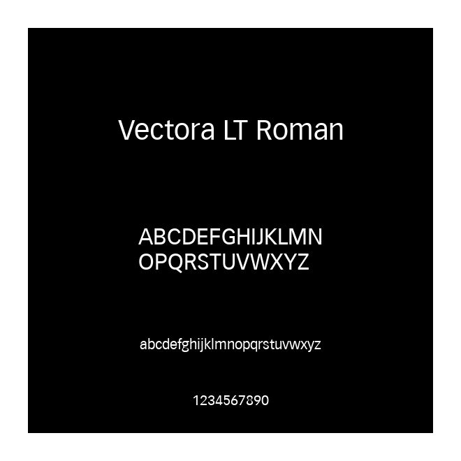 Vectora LT Roman