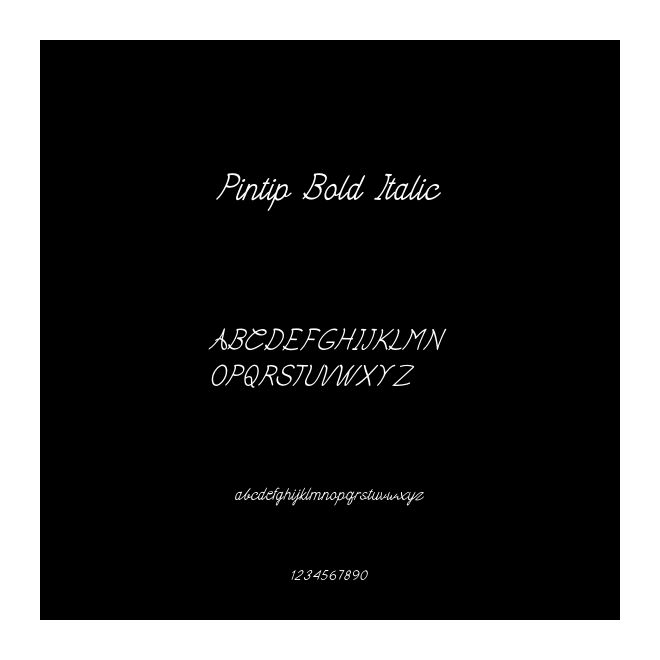 Pintip Bold Italic
