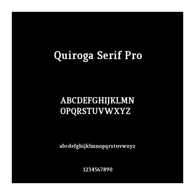 Quiroga Serif Pro