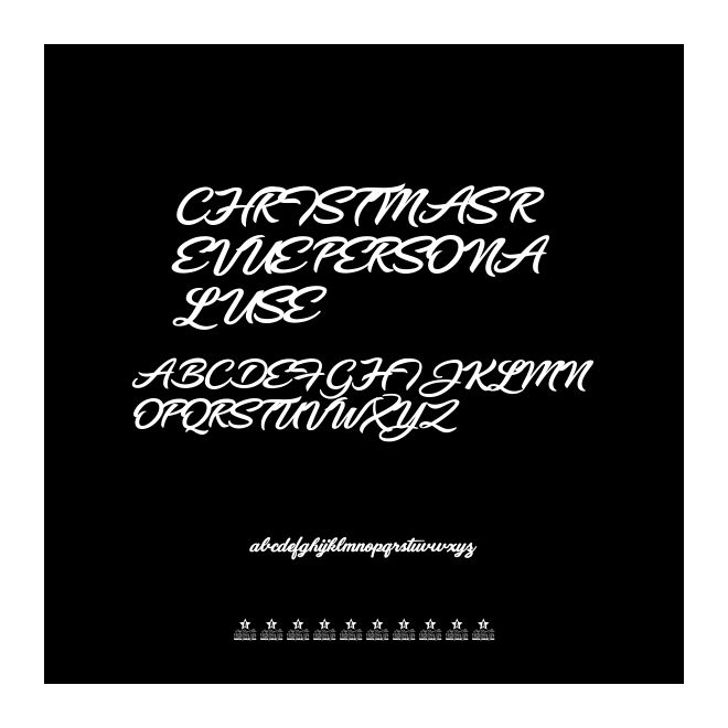 CHRISTMAS REVUE PERSONAL USE