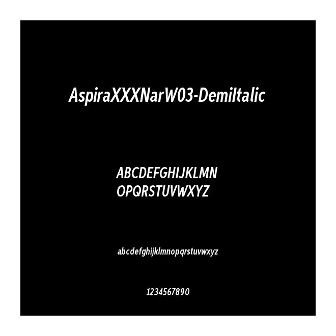 AspiraXXXNarW03-DemiItalic