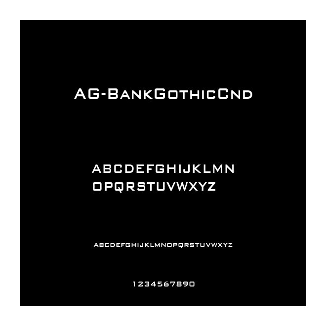 AG-BankGothicCnd