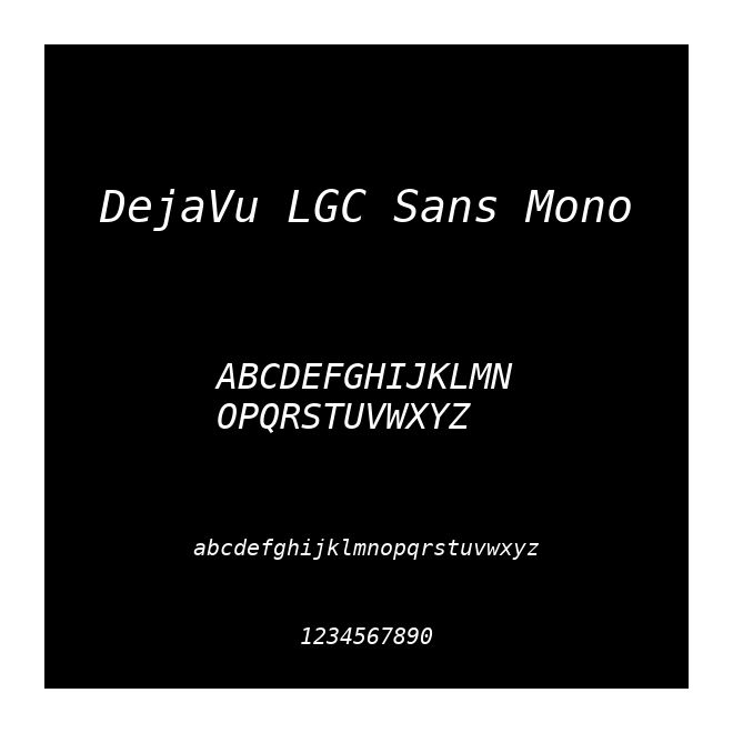 DejaVu LGC Sans Mono