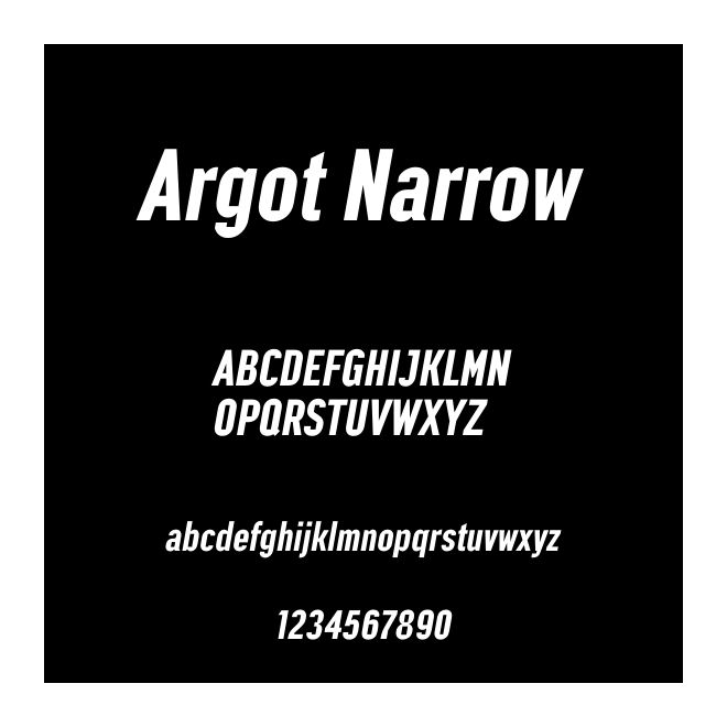 Argot Narrow