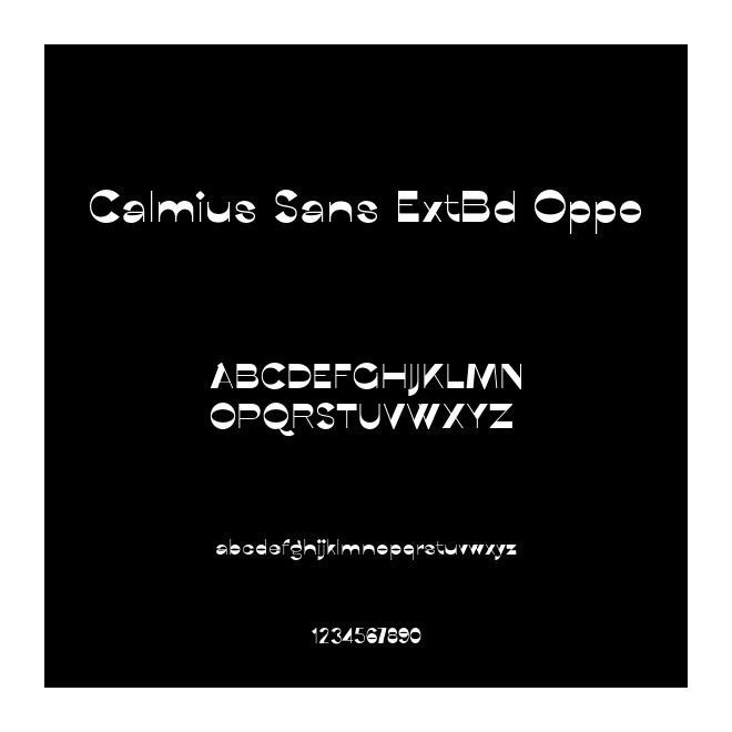 Calmius Sans ExtBd Oppo