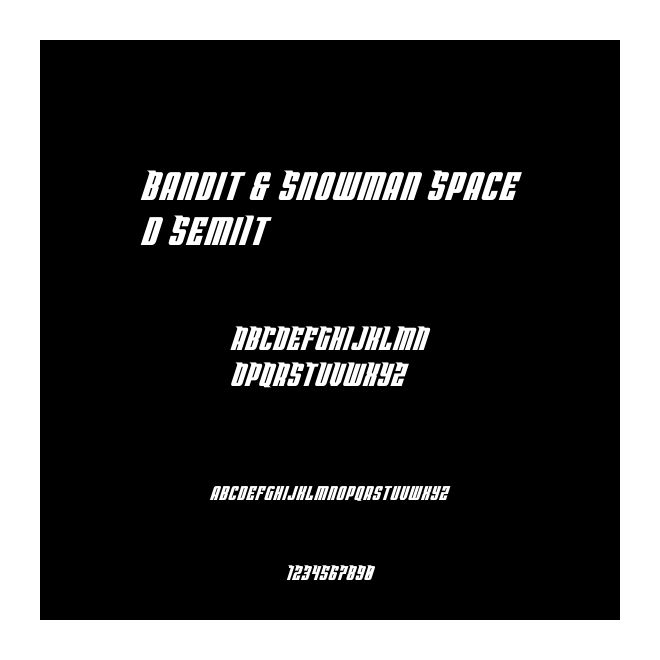 Bandit & Snowman Spaced SemiIt