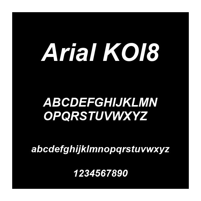 Arial KOI8
