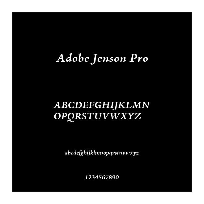 Adobe Jenson Pro