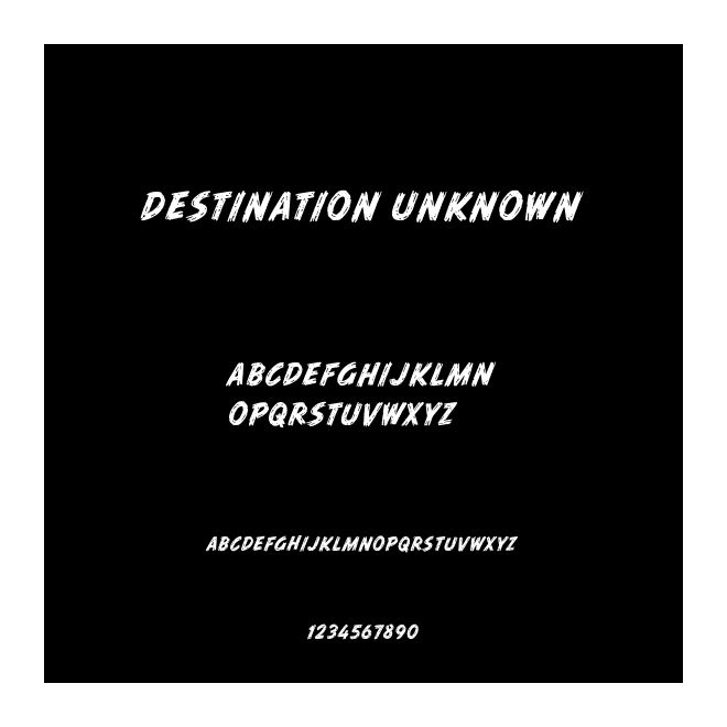 Destination Unknown