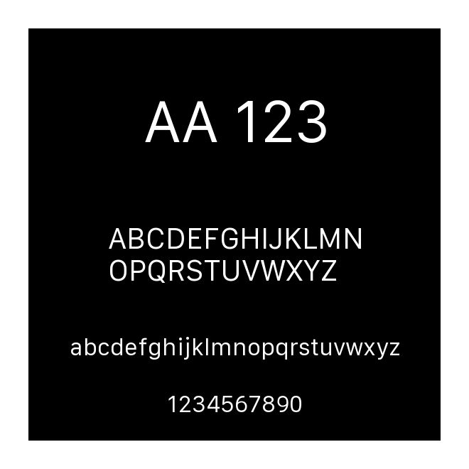 AA 123
