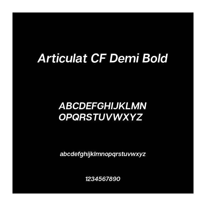 Articulat CF Demi Bold