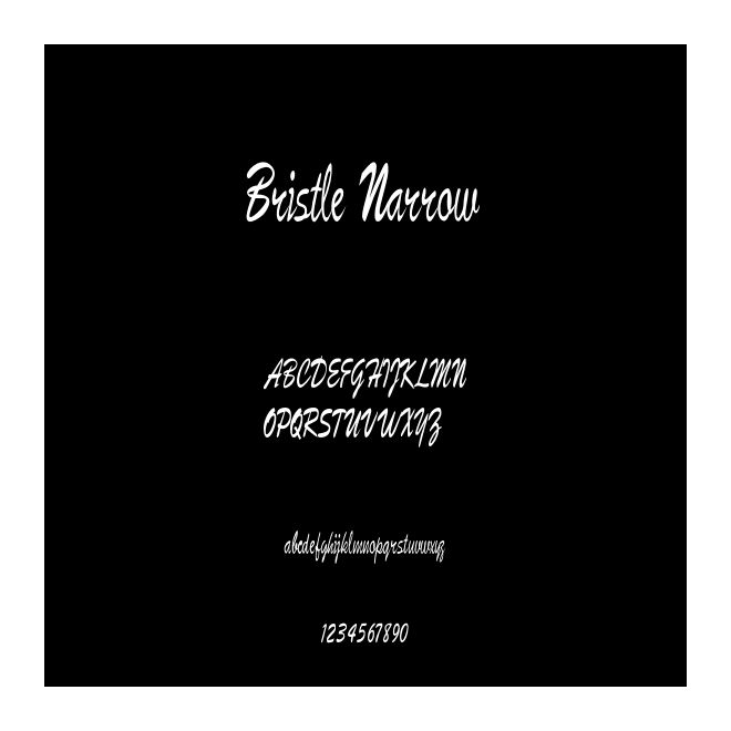 Bristle Narrow