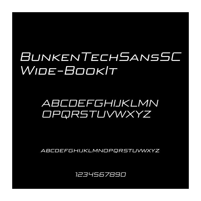 BunkenTechSansSCWide-BookIt