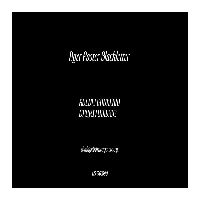 Ayer Poster Blackletter