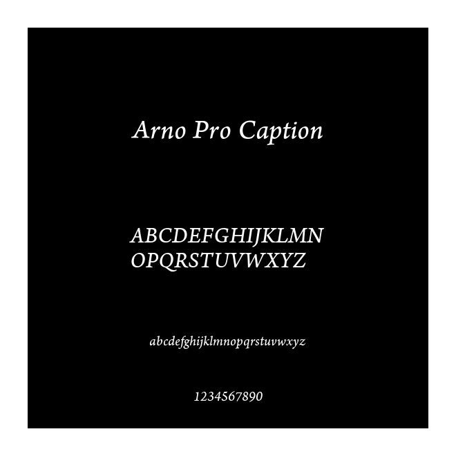 Arno Pro Caption
