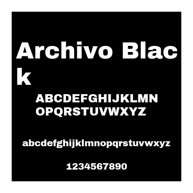 Archivo Black