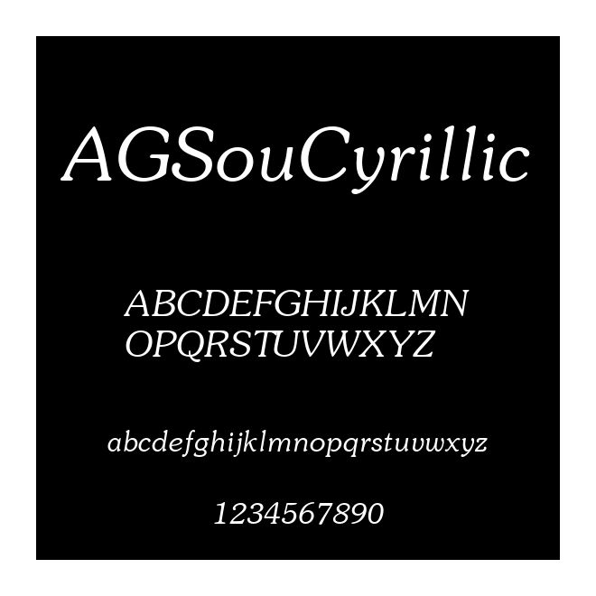 AGSouCyrillic