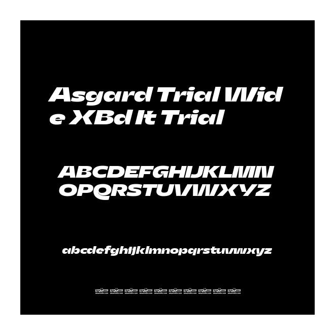 Asgard Trial Wide XBd It Trial
