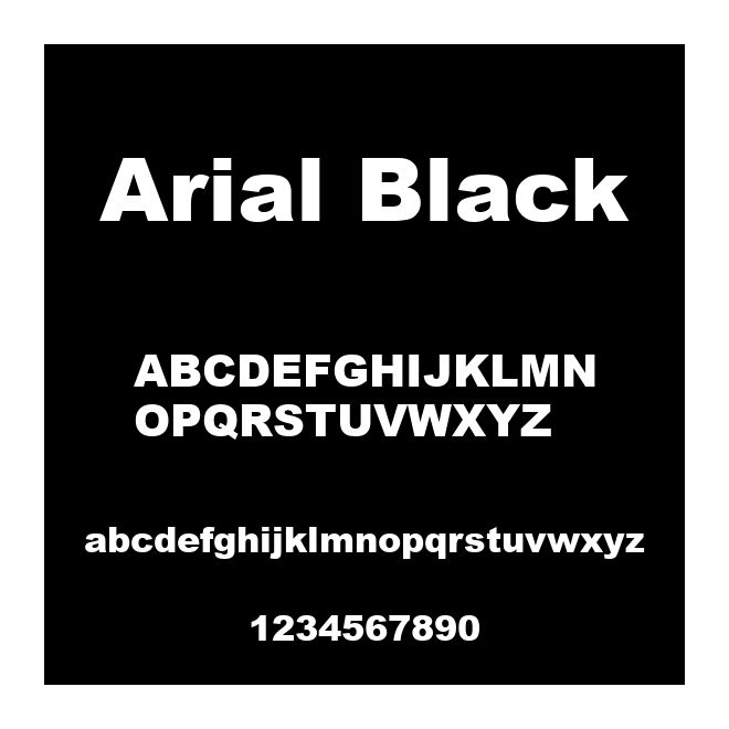 Arial Black