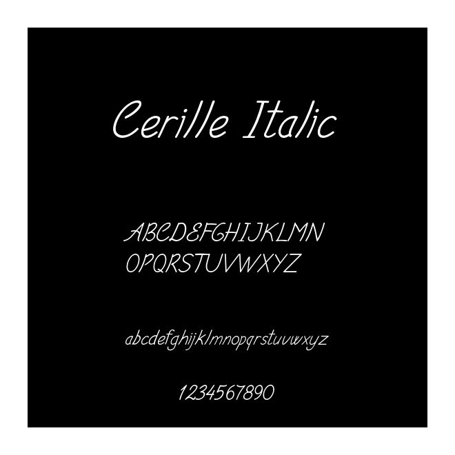 Cerille Italic