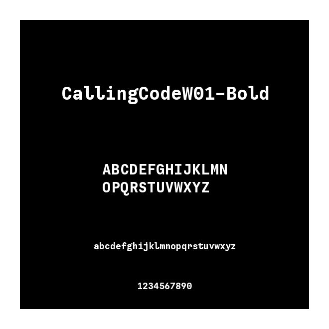 CallingCodeW01-Bold
