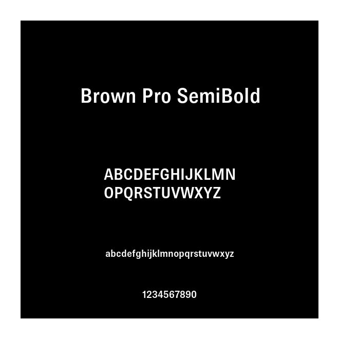 Brown Pro SemiBold