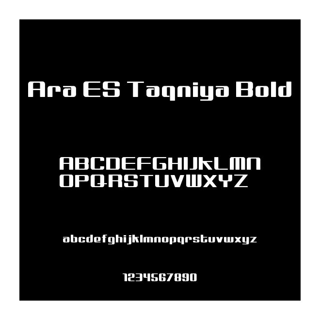 Ara ES Taqniya Bold