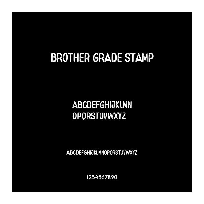 Brother Grade Stamp