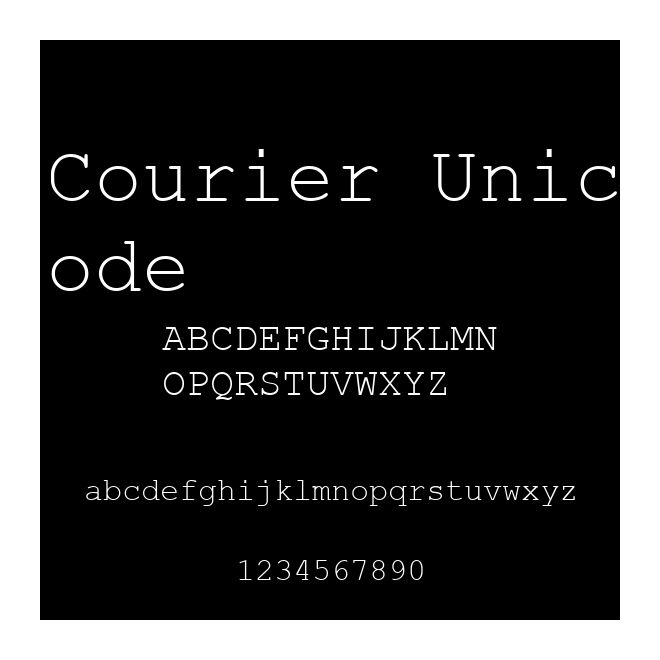 Courier Unicode