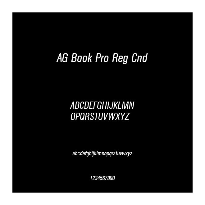 AG Book Pro Reg Cnd