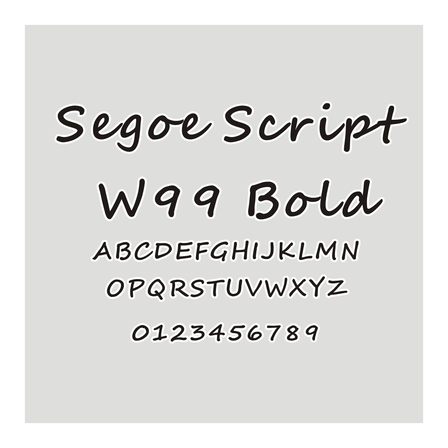 Segoe Script W99 Bol