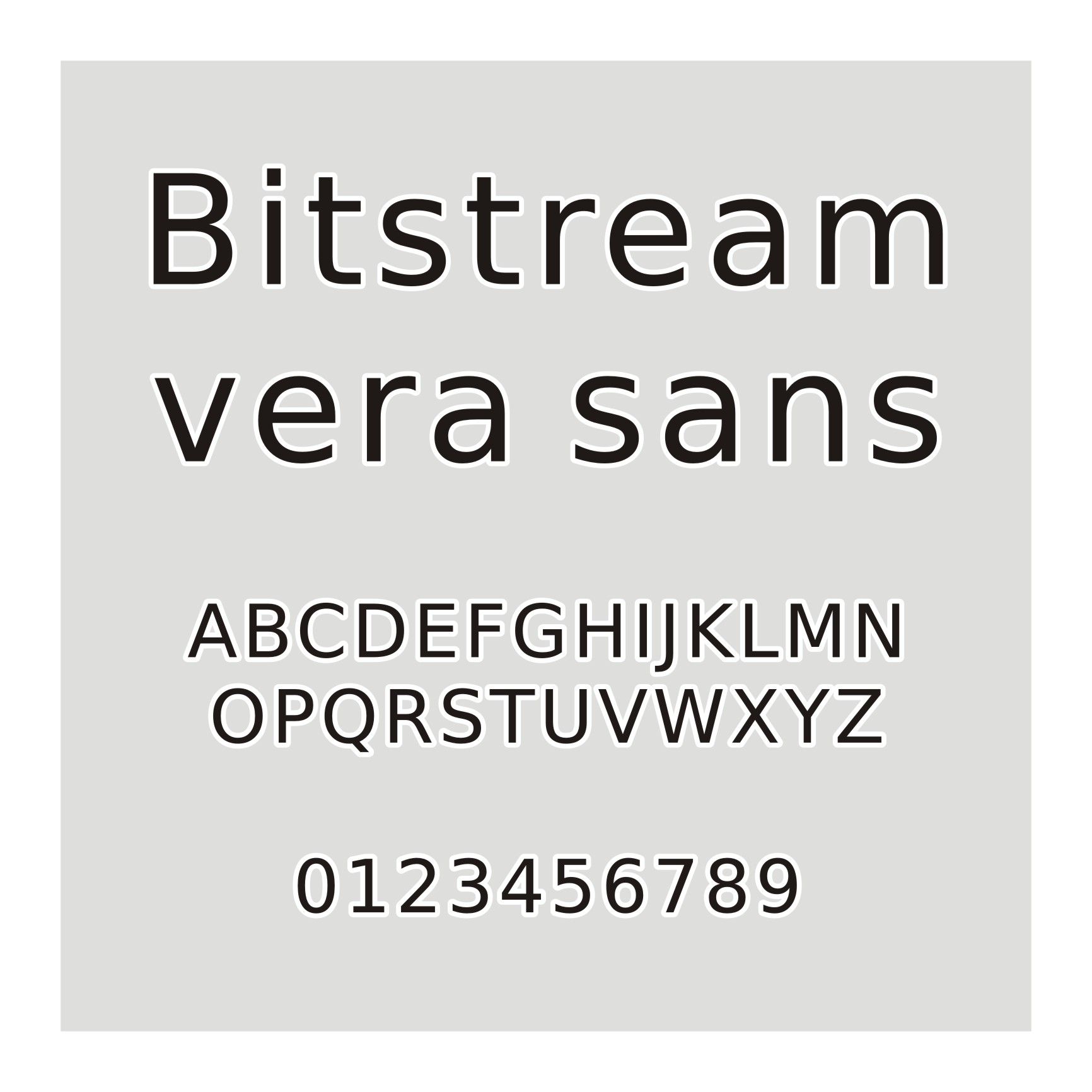 Bitstream vera sans