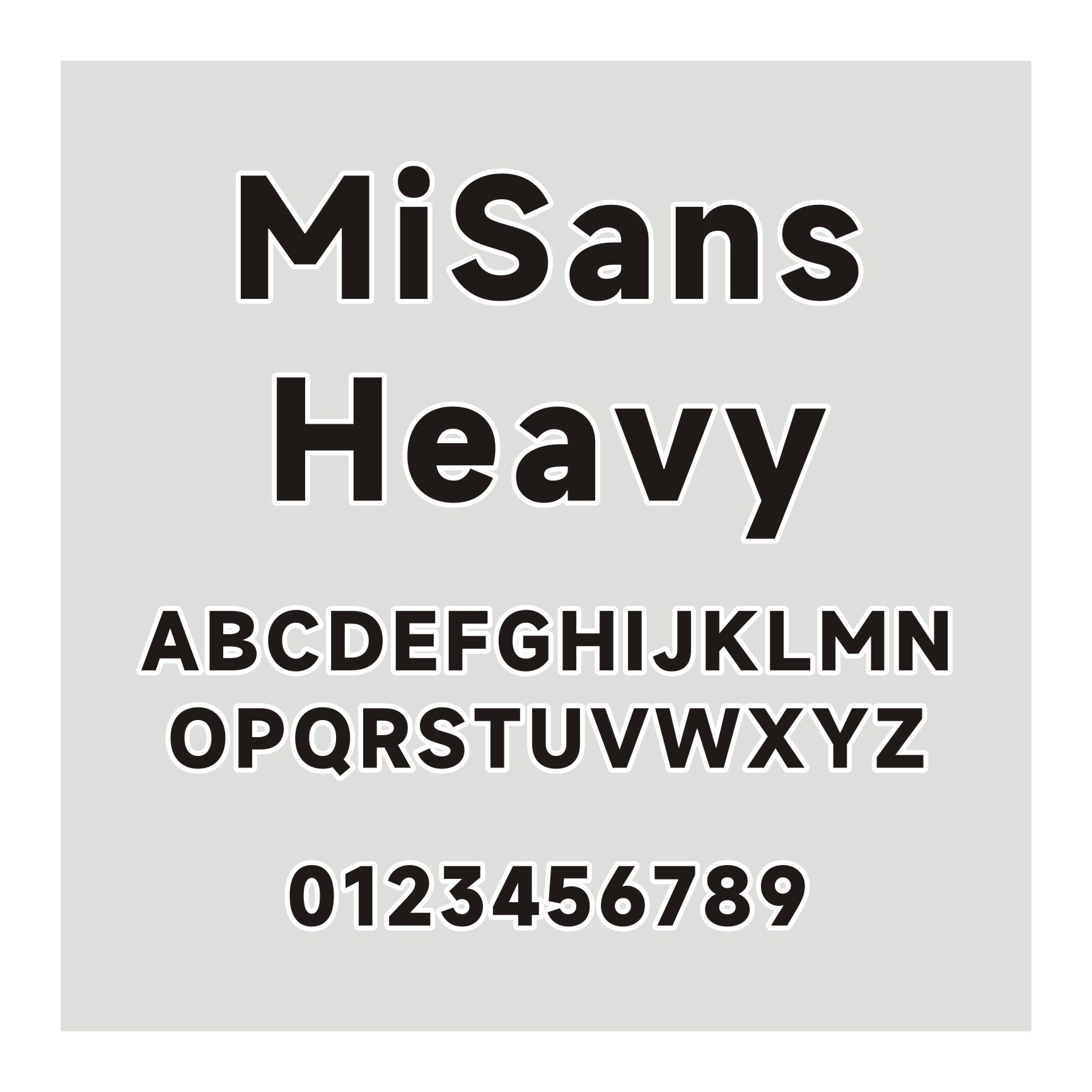 MiSans-Heavy-小米
