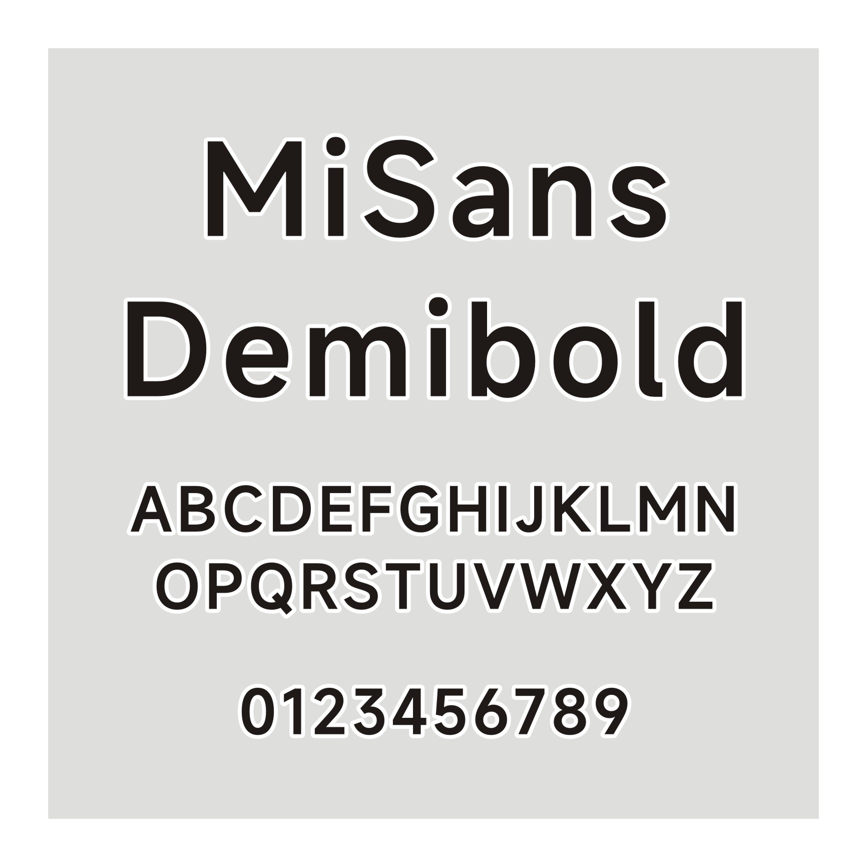 MiSans-Demibold-小米