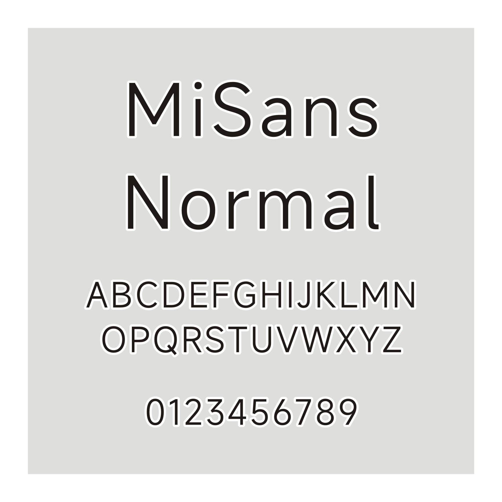 MiSans-Normal-小米