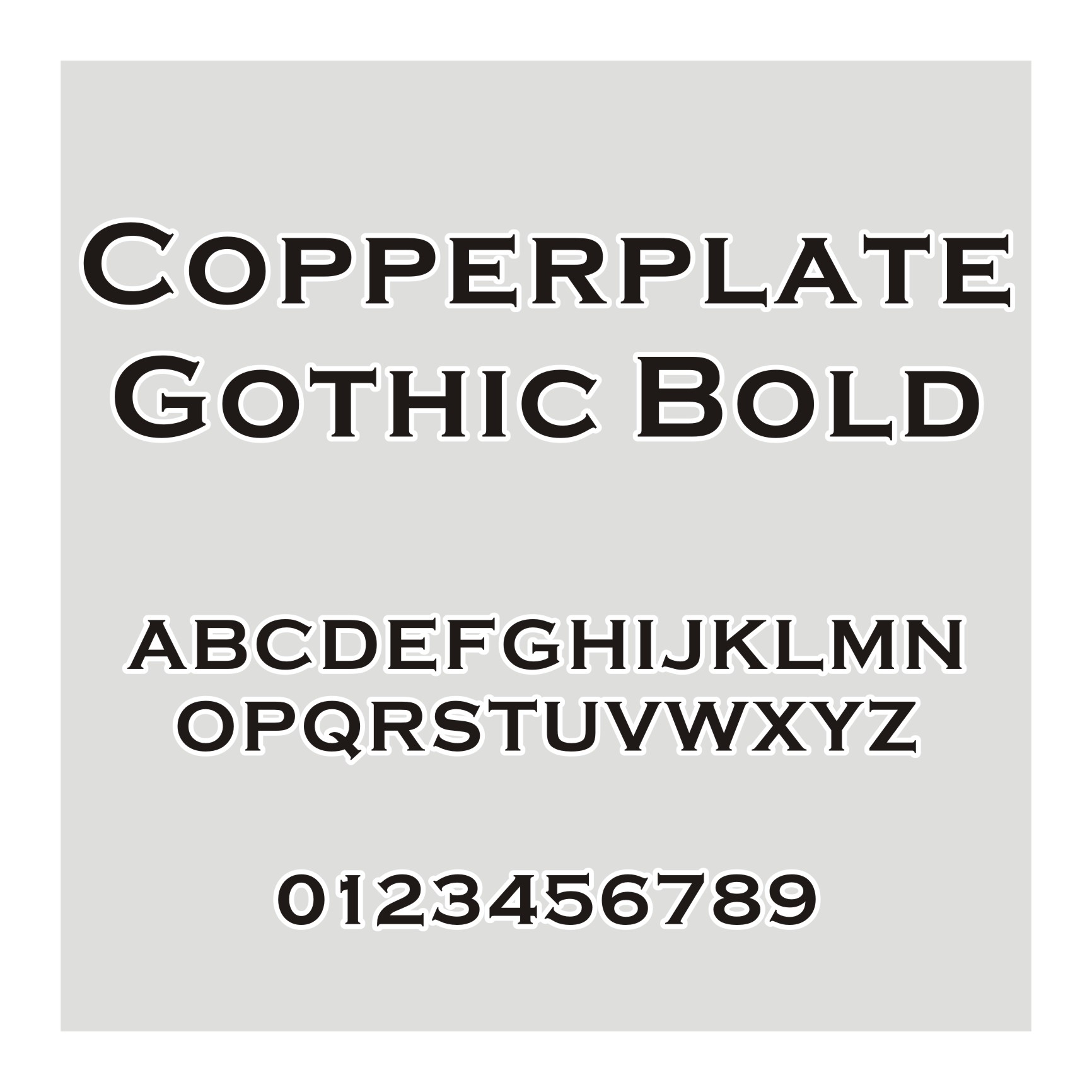 CopperplateGothic Bold