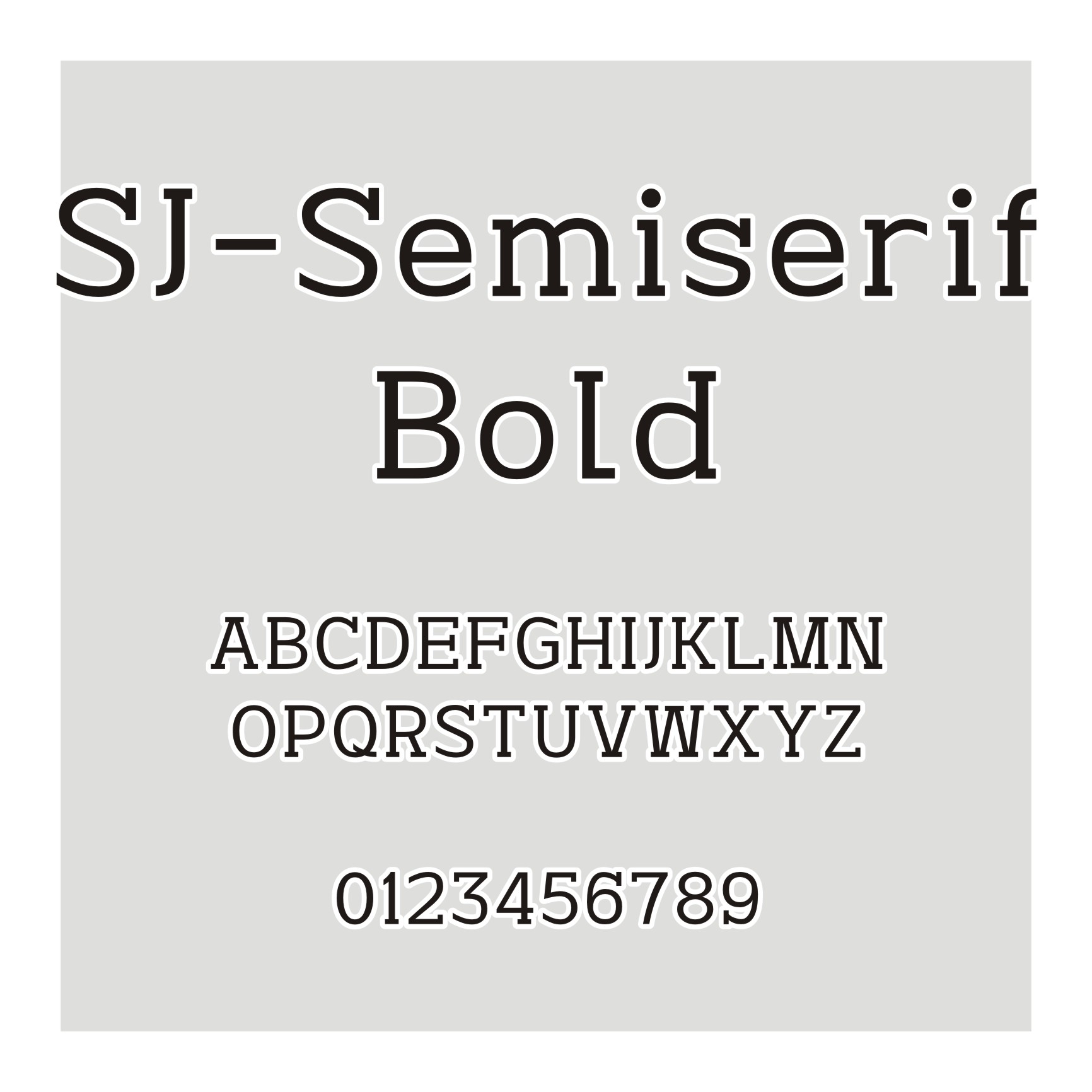 SJ-Semiserif Bold