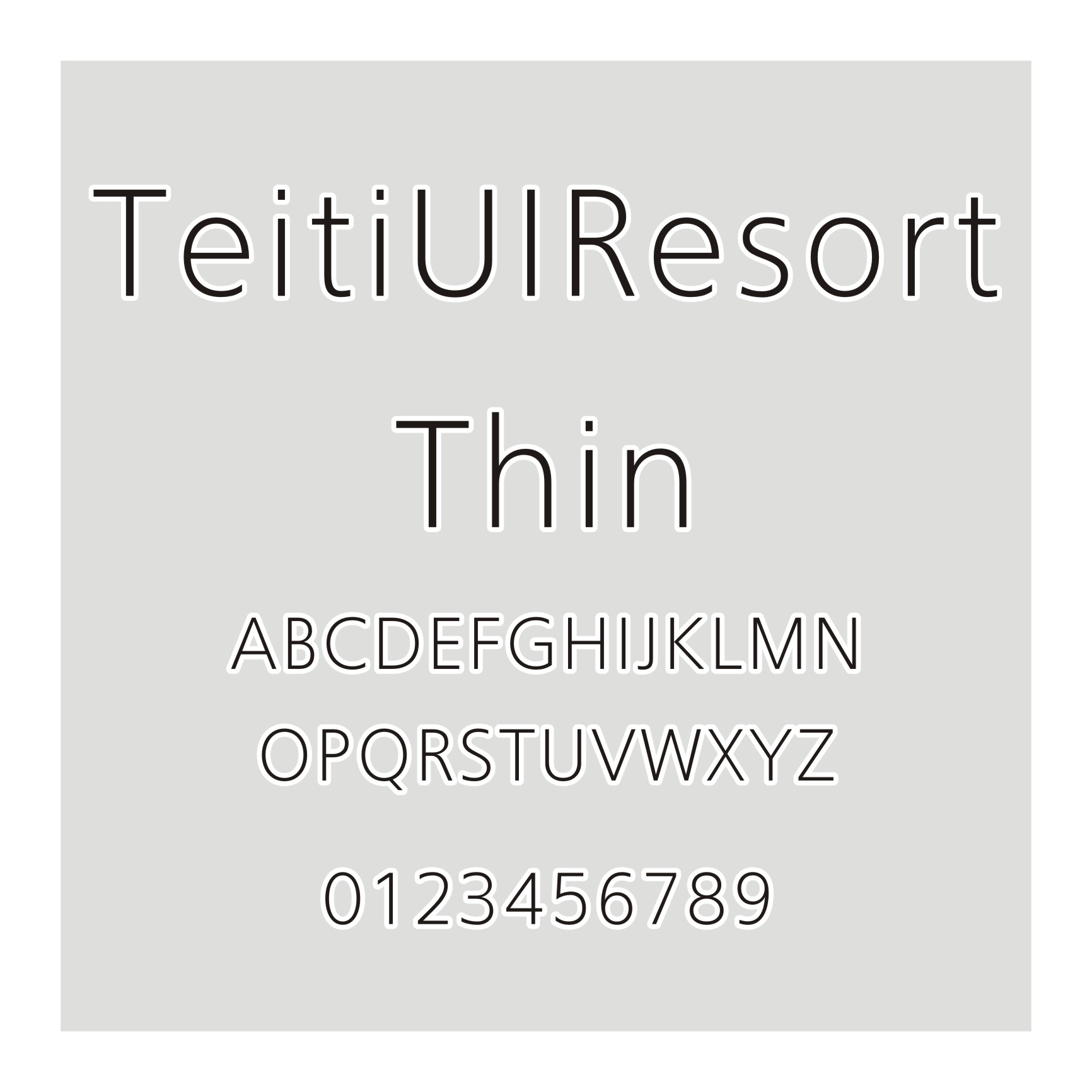 TeitiUIResort Thin