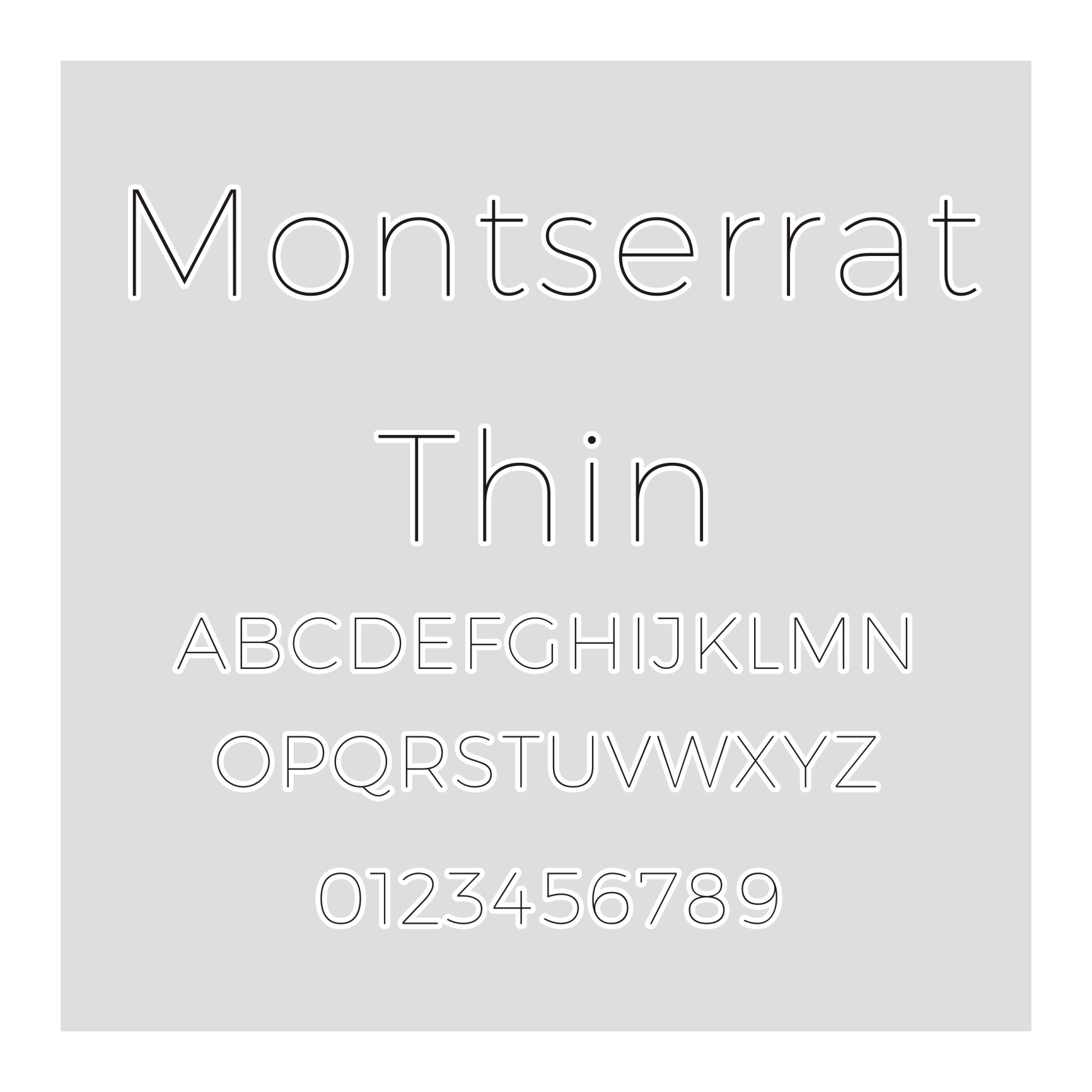 Montserrat Thin