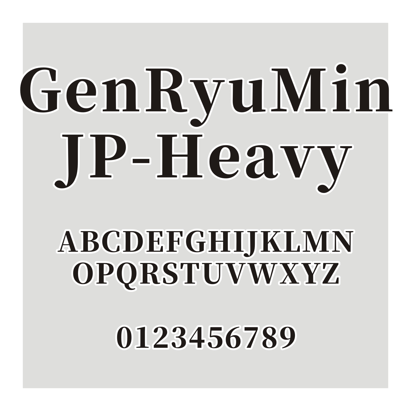 源流明体GenRyuMin JP-Heavy