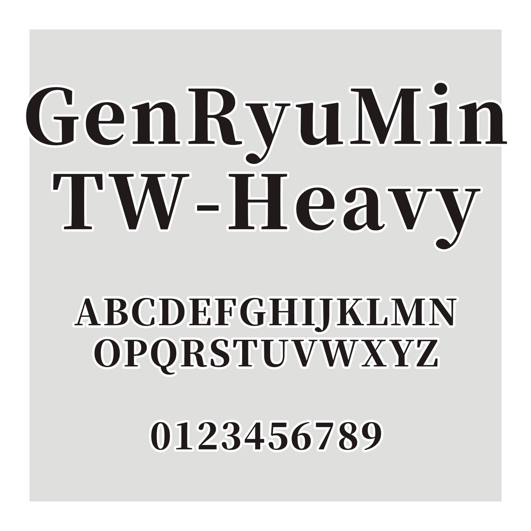 源流明体GenRyuMin TW-Heavy
