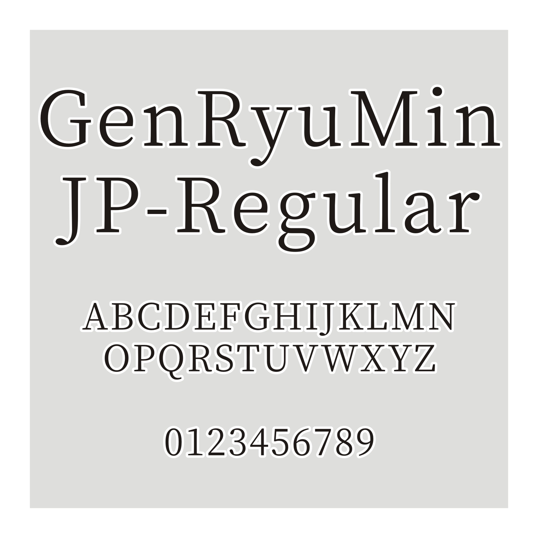 源流明体GenRyuMin JP-Regular