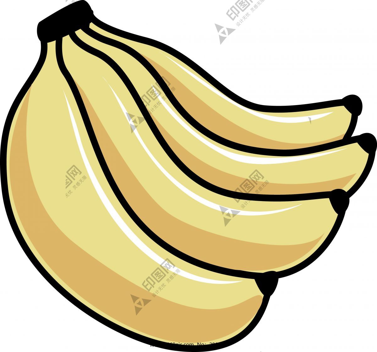 四根香蕉