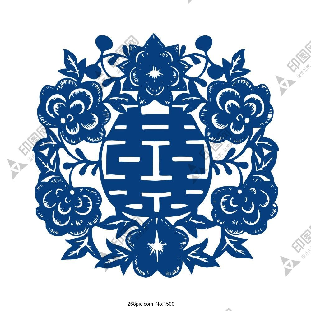 古代青花瓷花紋