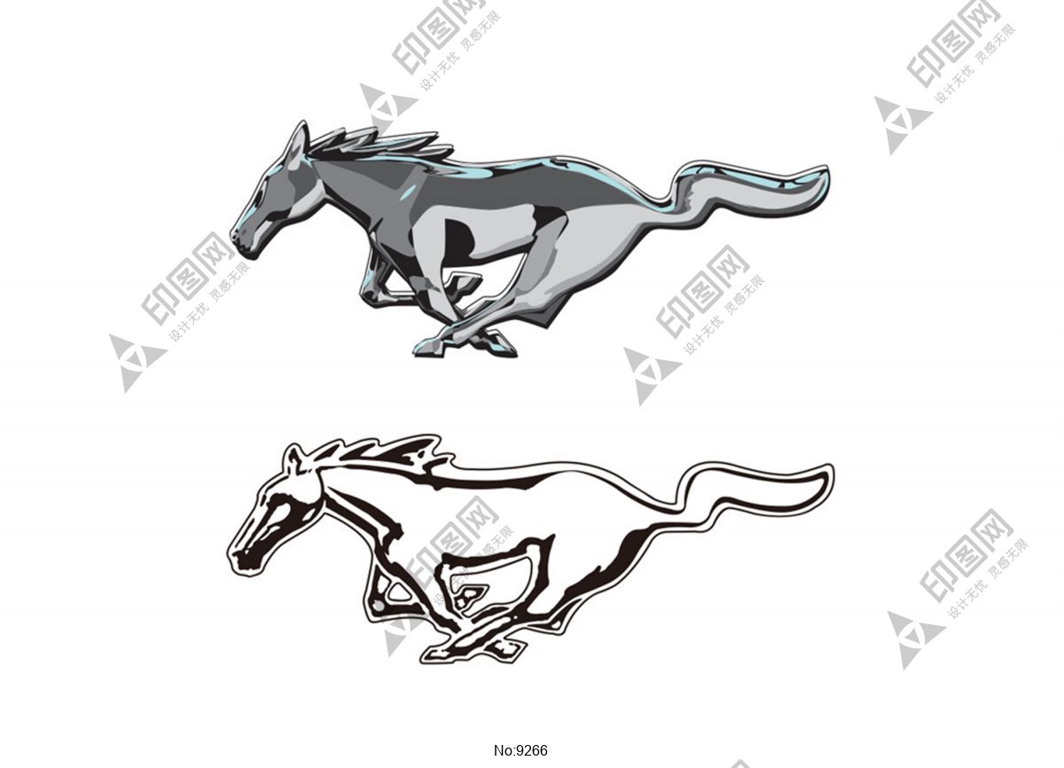 福特野馬汽車logo