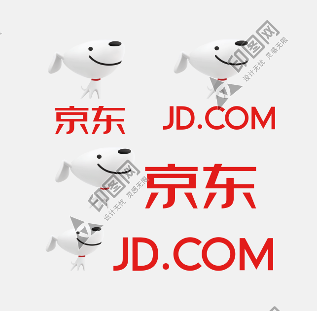 京东logo最新版 PNG透明底素材 jd