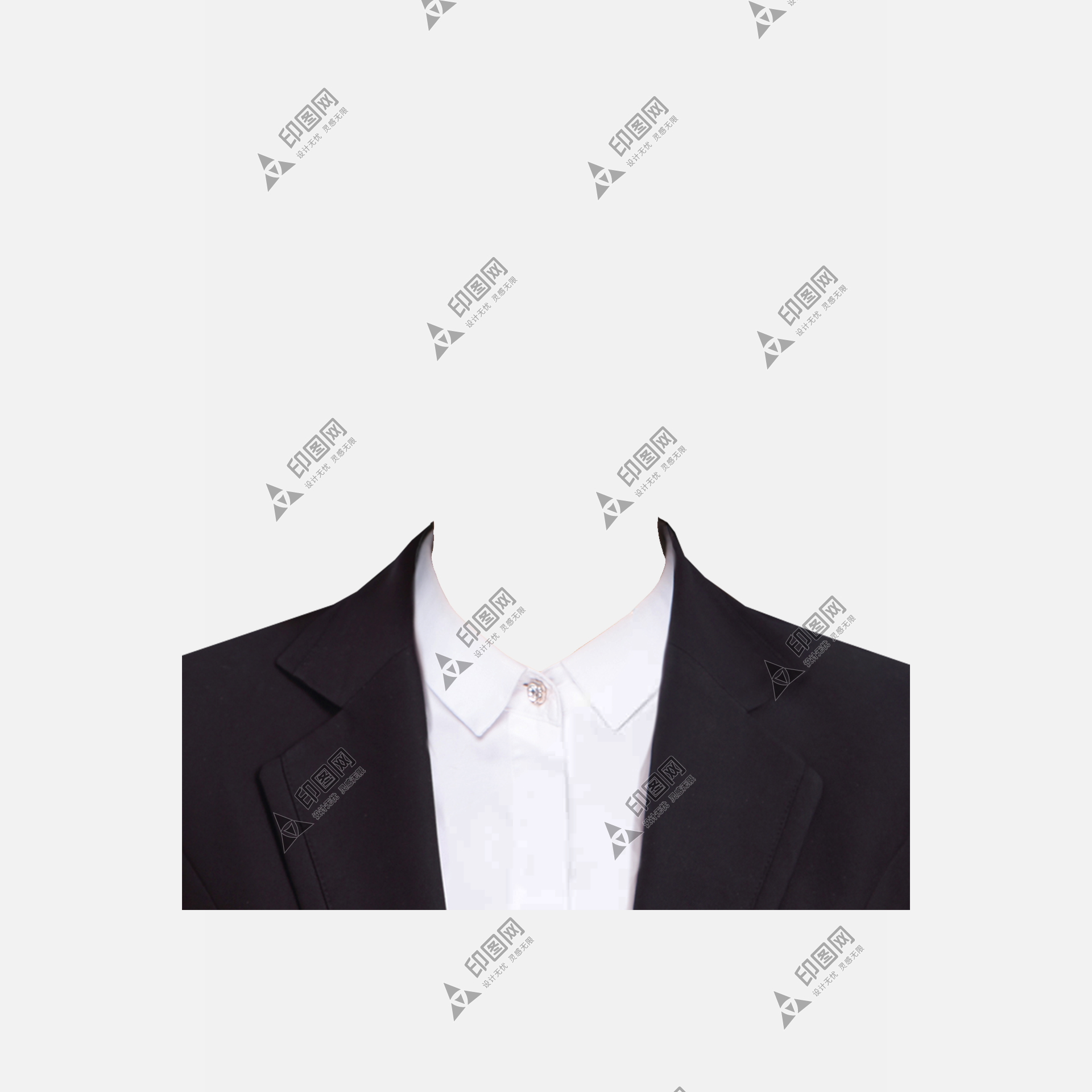 男裝證件照模板素材制服換頭服裝